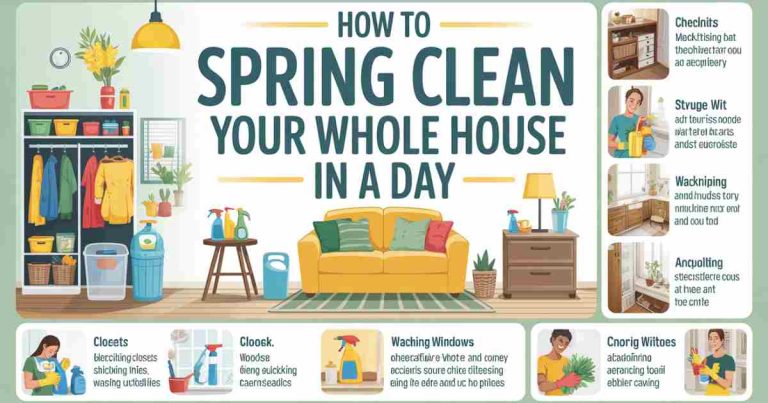How To Spring Clean Your Whole House In A Day