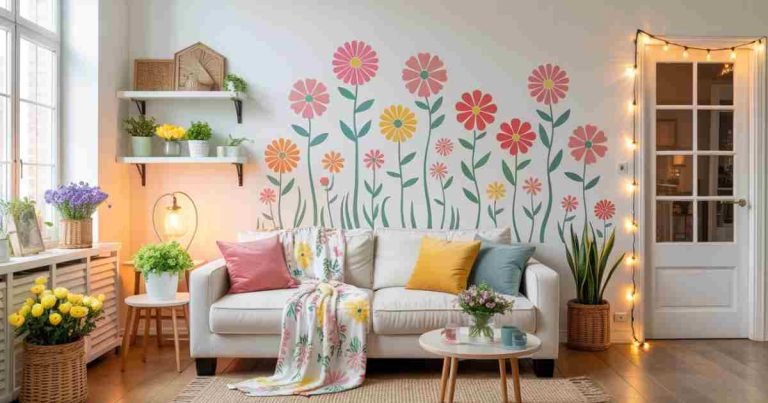 Renter Friendly Spring Decor With No Damage At All