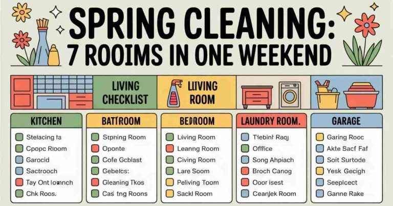 Spring Cleaning Checklist 7 Rooms In One Weekend