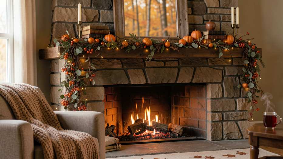 Designing Your Cozy Fall Mantel