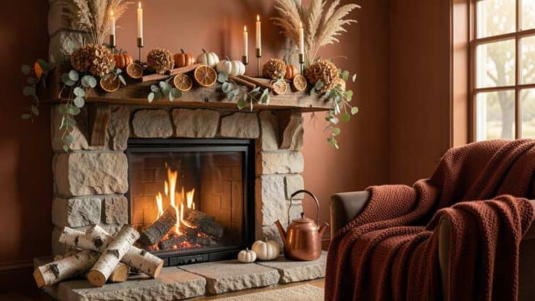 Fall Fireplace Decor: 7 Mantel Styling Ideas To Try