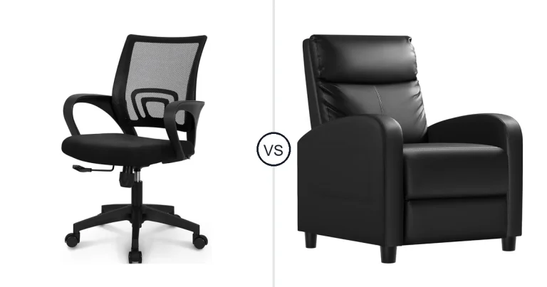 Comparison of NEO CHAIR 24in and Homall 22.1D x 22.1W x 17.7H in